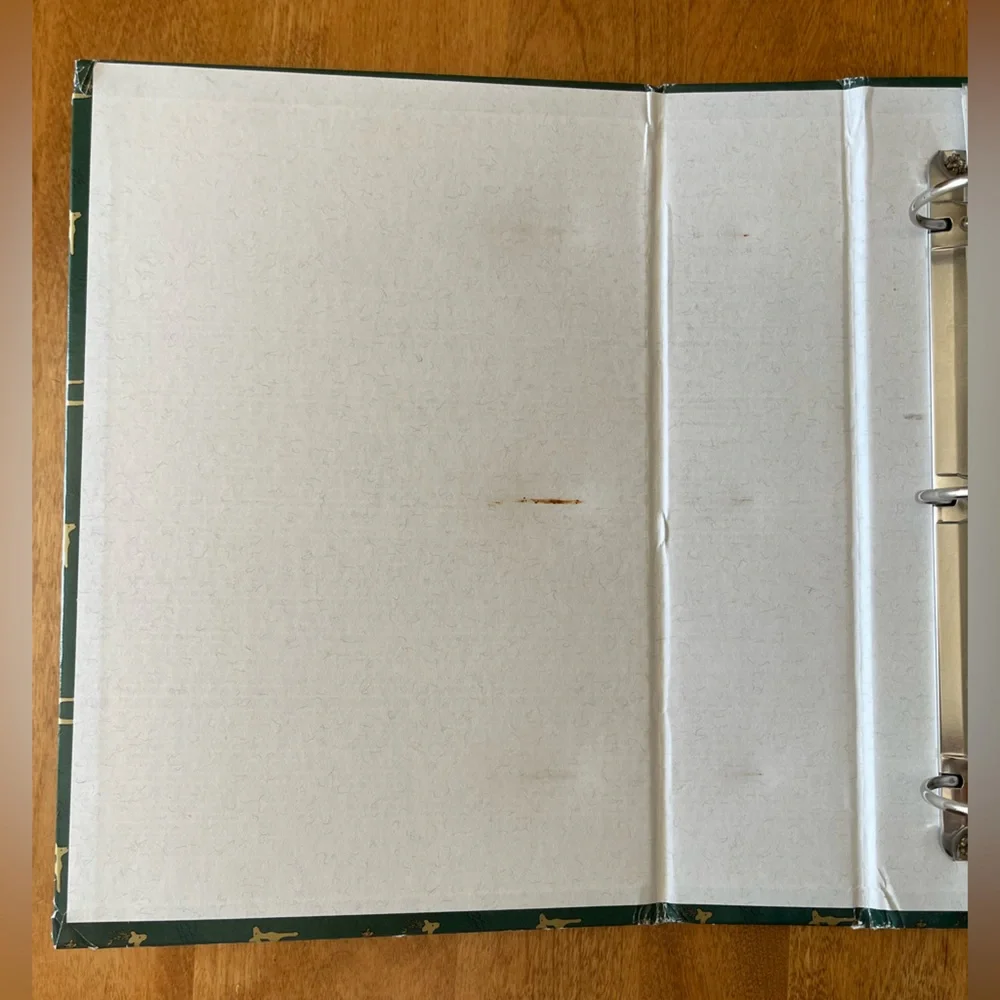Green photo Album with Deer Pattern